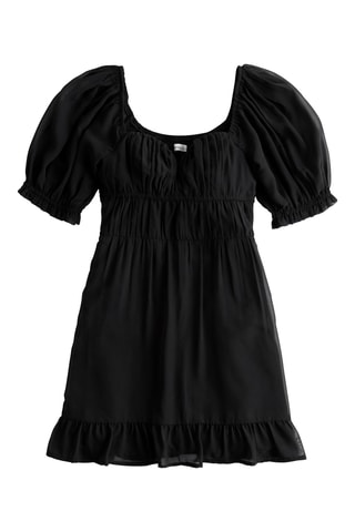 Vestido evasé - Negro