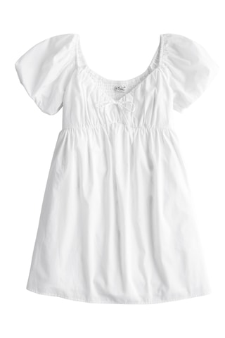 Vestido trapecio - Blanco