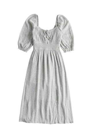 Vestido evasé - Gris