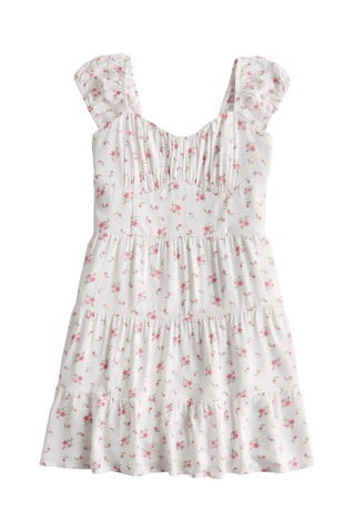 Vestido evasé - Blanco