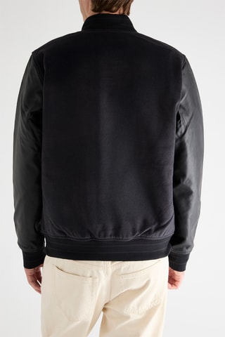 Cazadora de lana - Negro