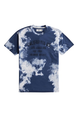 Camiseta dip-dye - Azul cobalto