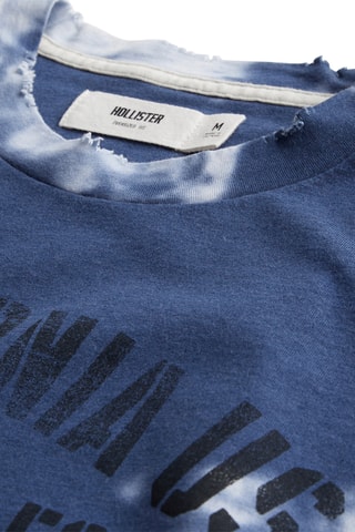 Camiseta dip-dye - Azul cobalto