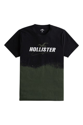 Camiseta dip-dye - Negro