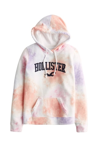 Sudadera con capucha - Naranja y malva