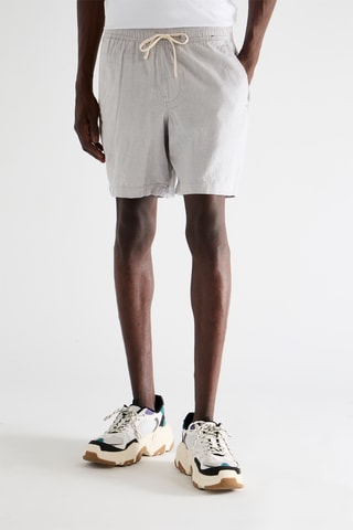 Short de lino - Gris