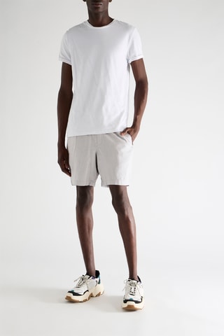 Short de lino - Gris