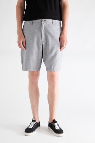 Short de lino - Gris