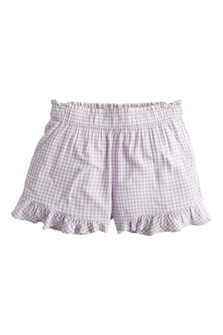 Short - Blanco y malva