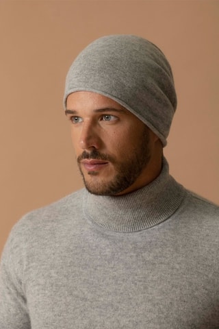 Berretto June 100% cashmere, 2 fili - Grigio melange