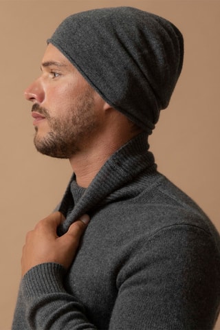 Berretto June 100% cashmere, 2 fili - Antracite melange