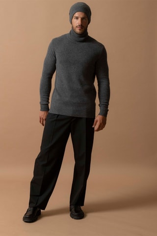 Berretto June 100% cashmere, 2 fili - Antracite melange