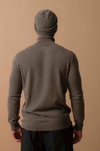 Berretto June 100% cashmere, 2 fili - Taupe melange