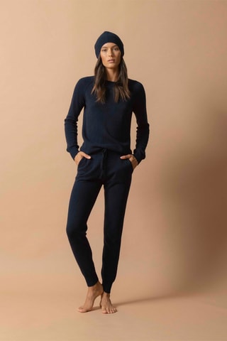 Berretto Faith 100% cashmere, 2 fili - Navy