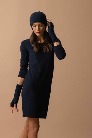 Berretto June 100% cashmere, 2 fili - Navy