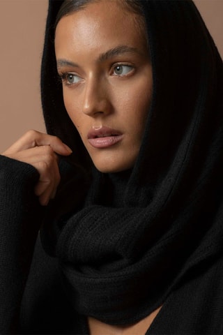 Sciarpa Clody 100% cashmere, 4 fili - Nero