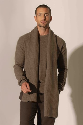 Sciarpa Louane 100% cashmere 4 fili - Taupe