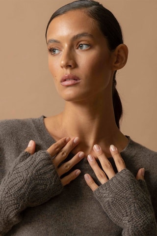 Mezziguanti Jelo 100% cashmere, 6 fili - Taupe melange