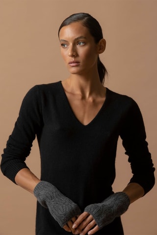 Mezziguanti Jelo 100% cashmere, 6 fili - Antracite melange