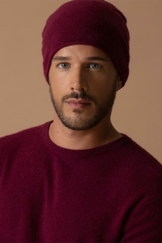 Maglia Blake - 100% cashmere 2 fili - Collo rotondo - Bordeaux