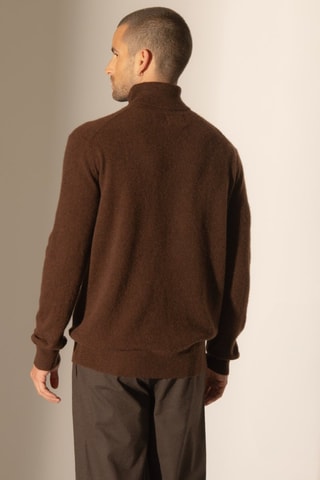 Maglia Trevor 100% cashmere - Collo dolcevita - Caffè 