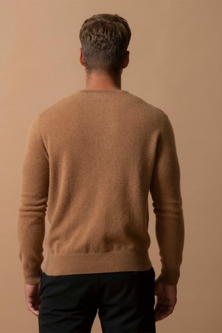 Maglia Blake - 100% cashmere 2 fili - Collo rotondo - Nocciola