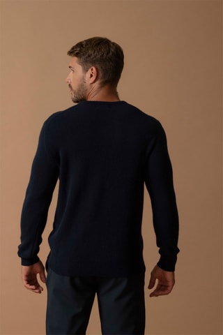 Maglia Eden - 100% cashmere 4 fili - Collo rotondo - Navy