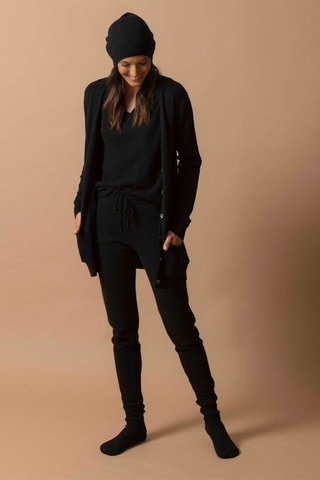 Calze Molilou 100% cashmere, 4 fili - Nero