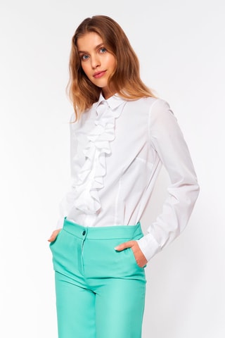 Chemisier slim - Blanc