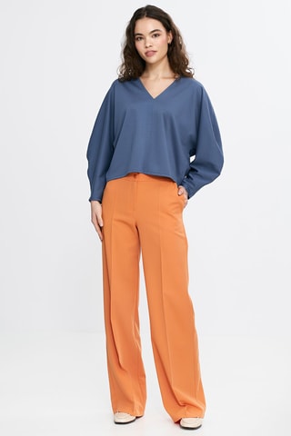 Blouse oversize - Bleu