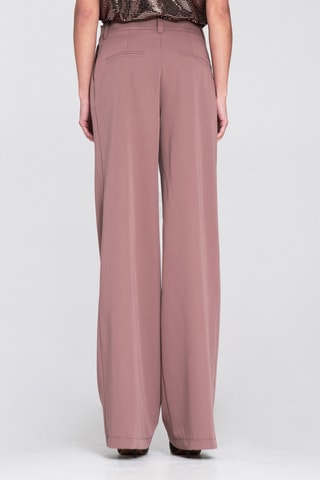 Pantalon wide legs taille haute - Vieux rose