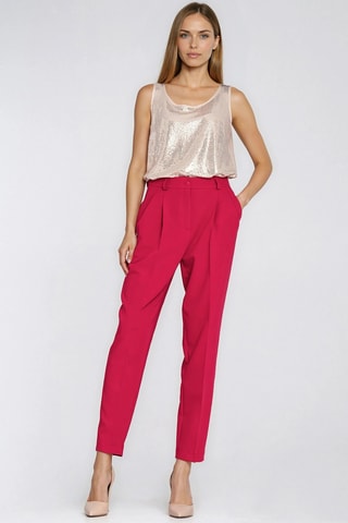 Pantalon carotte - Rouge