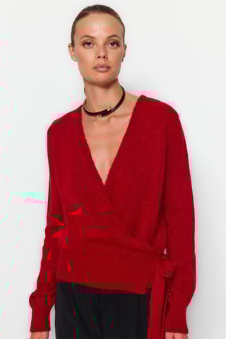 Casaco de malha Vermelho