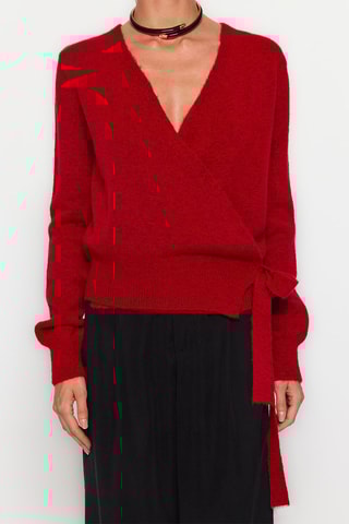 Casaco de malha Vermelho