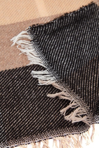 Écharpe Bege, castanho-claro e preto