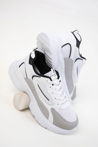 Sapatilhas com plataforma - Branco