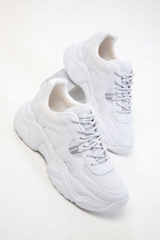 Sapatilhas com plataforma - Branco