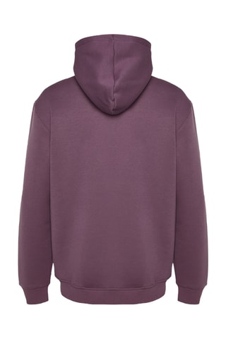 Camisola regular com capuz - Violeta