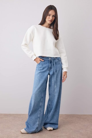 Camisola relaxed - Cru