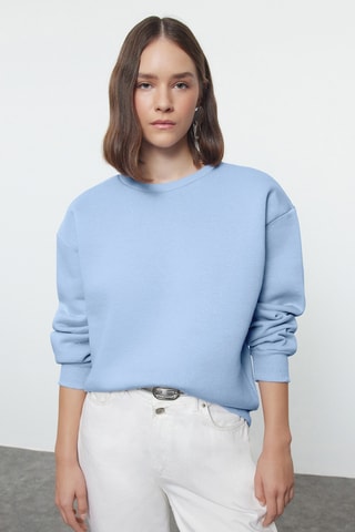 Camisola regular - Azul-claro