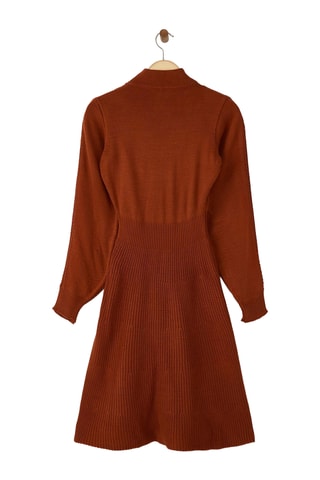 Vestido-camisola - Castanho