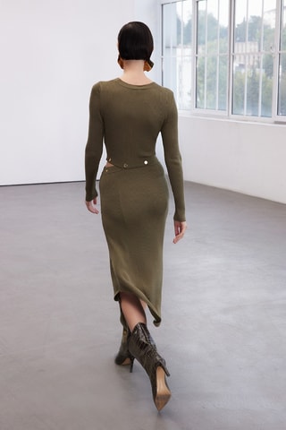 Vestido-camisola - Caqui