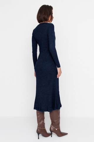 Vestido-camisola - Azul-marinho