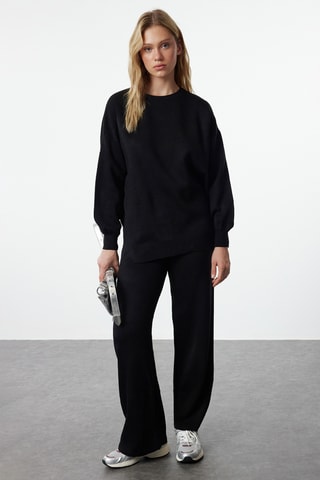 Camisola e calças - Preto