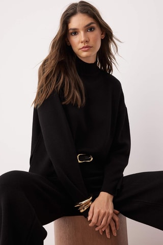 Camisola e calças - Preto