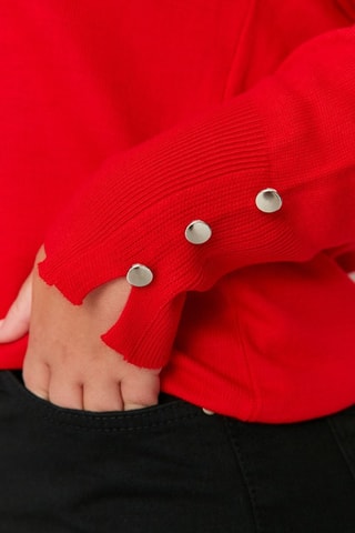 Camisola regular - Vermelho