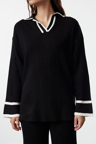 Camisola e calças - Preto