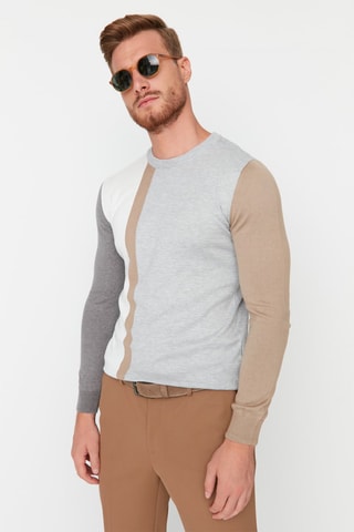 Camisola Cinzento-claro mesclado