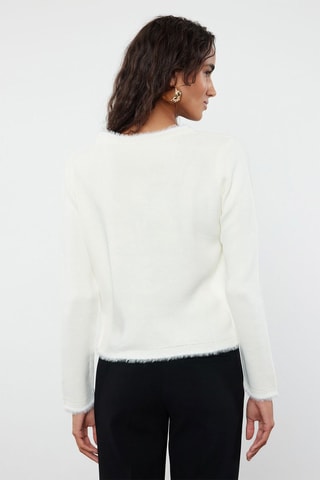 Casaco de malha - Cru