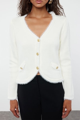 Casaco de malha - Cru